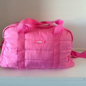 PINK Victoria's Secret Bright Pink Travel Bag